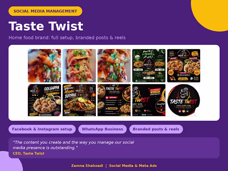 Cover image for Title: Taste Twist: Social Media