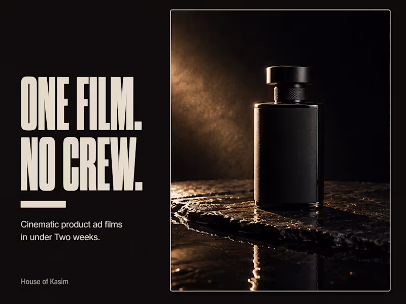 Cover image for Dessert plan: cinematic product ad film in 2 weeks