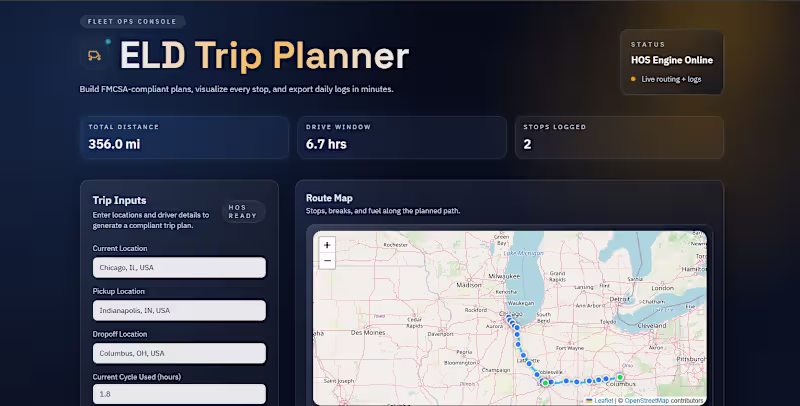 Cover image for Trip Tracker app for drivers