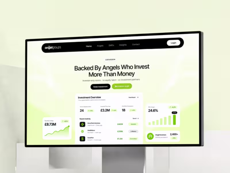 Cover image for Investor-Focused Fintech Landing Page Design
