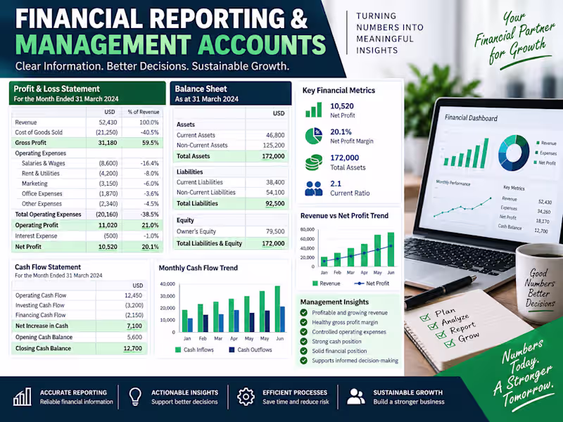 Cover image for I prepare and review financial