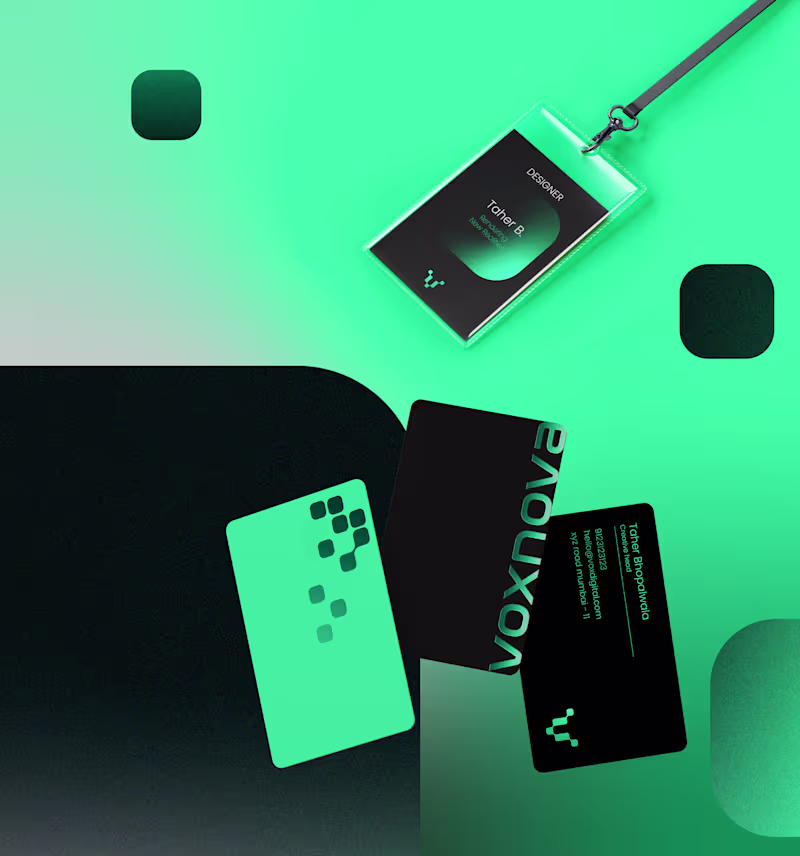 Cover image for Brand identity for Voxnova