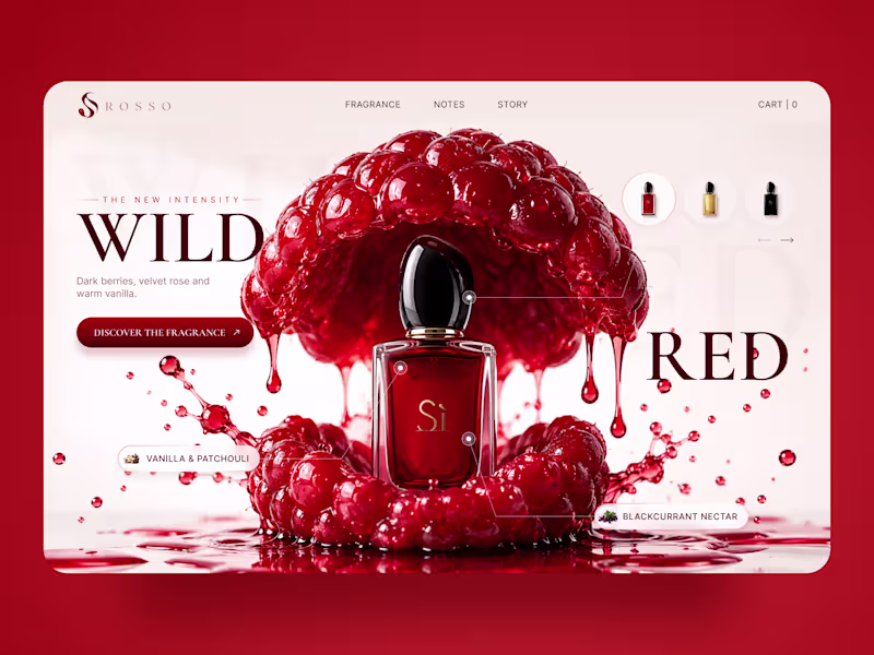 Cover image for ROSSO — Wild Red Perfume