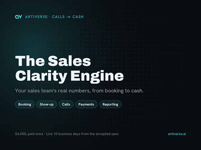 Cover image for The Sales Clarity Engine