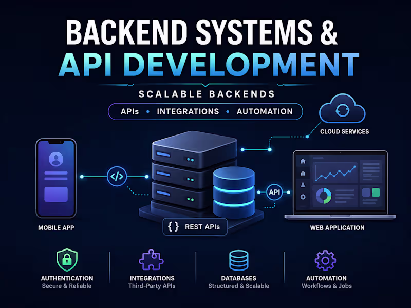 Cover image for Backend Systems / API Development & integration