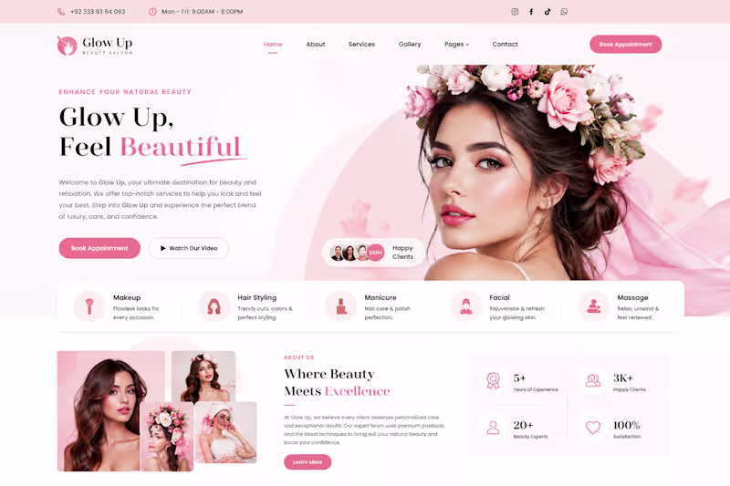 Cover image for Modern, responsive website design created