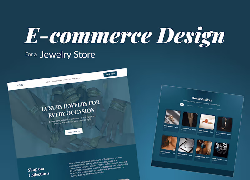 Cover image for E-commerce website template design