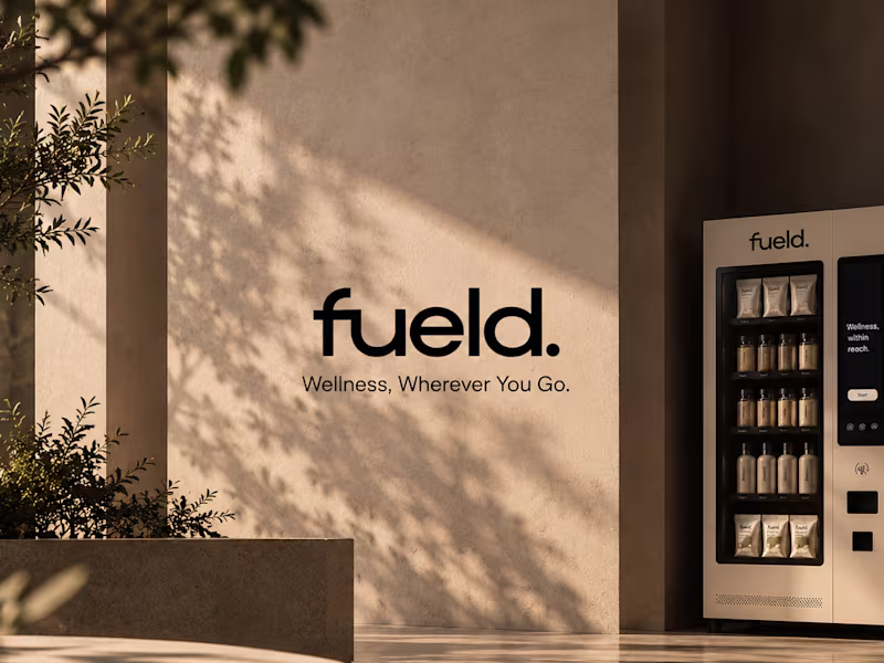 Cover image for FUELD : Wellness Vending Brand Identity