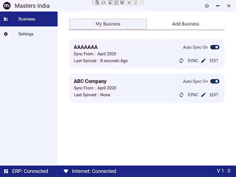 Cover image for Desktop app that connects Tally Prime with any application