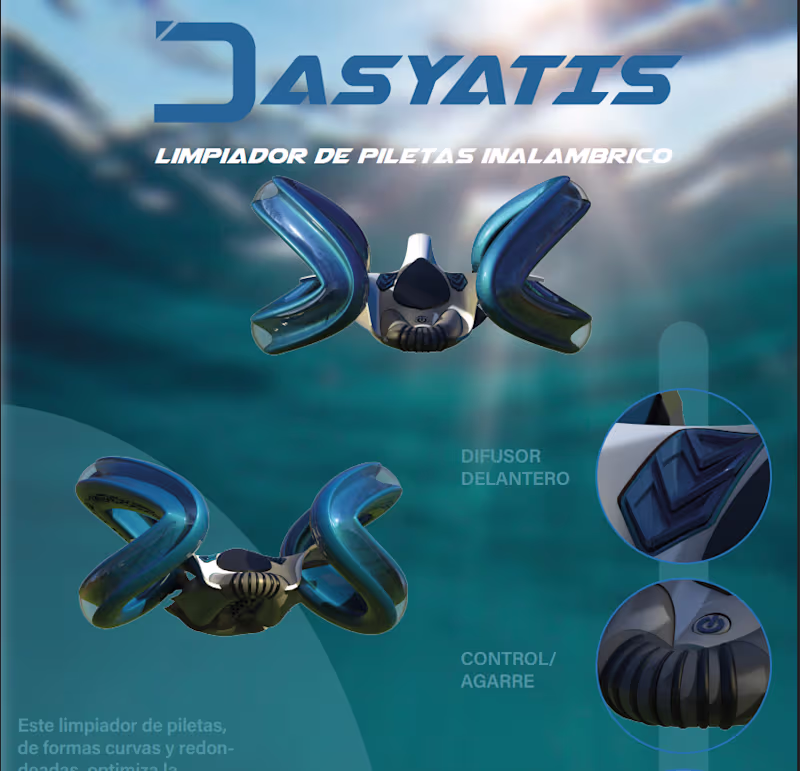 Cover image for Dasyatis: Wireless Robotic Pool Cleaner