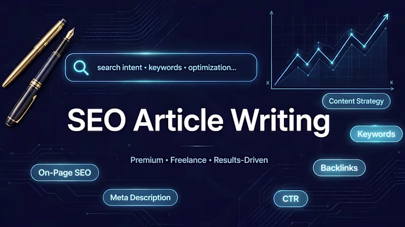 Cover image for SEO Article Writing