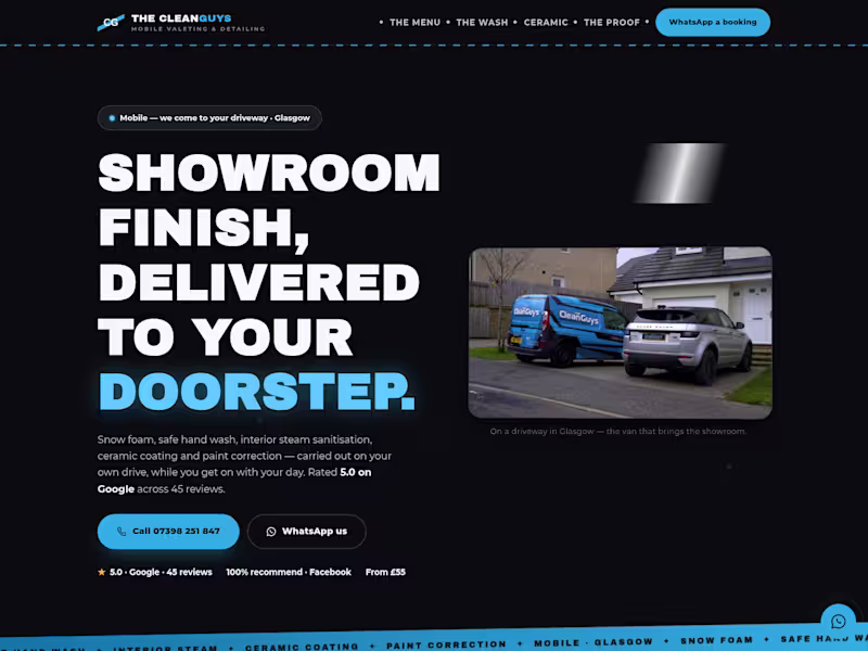 Cover image for Landing Page Design & Development — Hand-Coded HTML/CSS