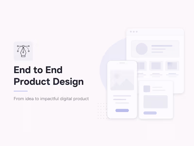 Cover image for End to End Product Design Solution