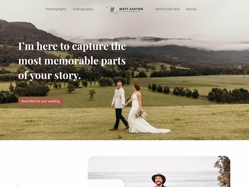 Cover image for Logo & Site | Wedding Photographer