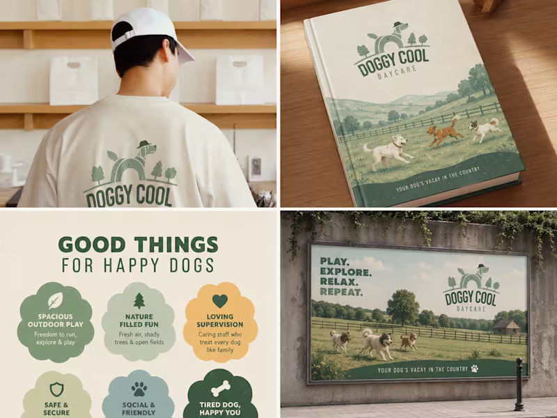 Cover image for DoggyCool Daycare — Brand Identity