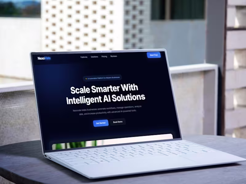 Cover image for NexoVate Modern SaaS Website