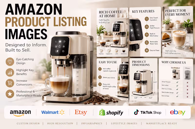 Cover image for E-Commerce Product Listing Images & Infographics