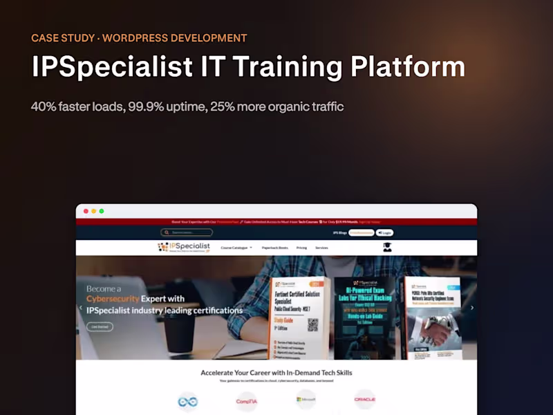 Cover image for IPSpecialist – IT Training Platform