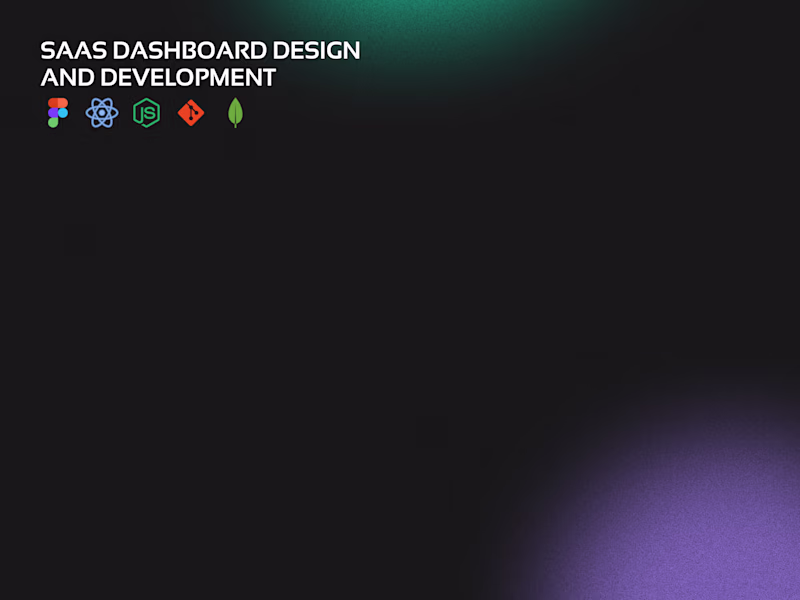 Cover image for SaaS Dashboard Design and Development