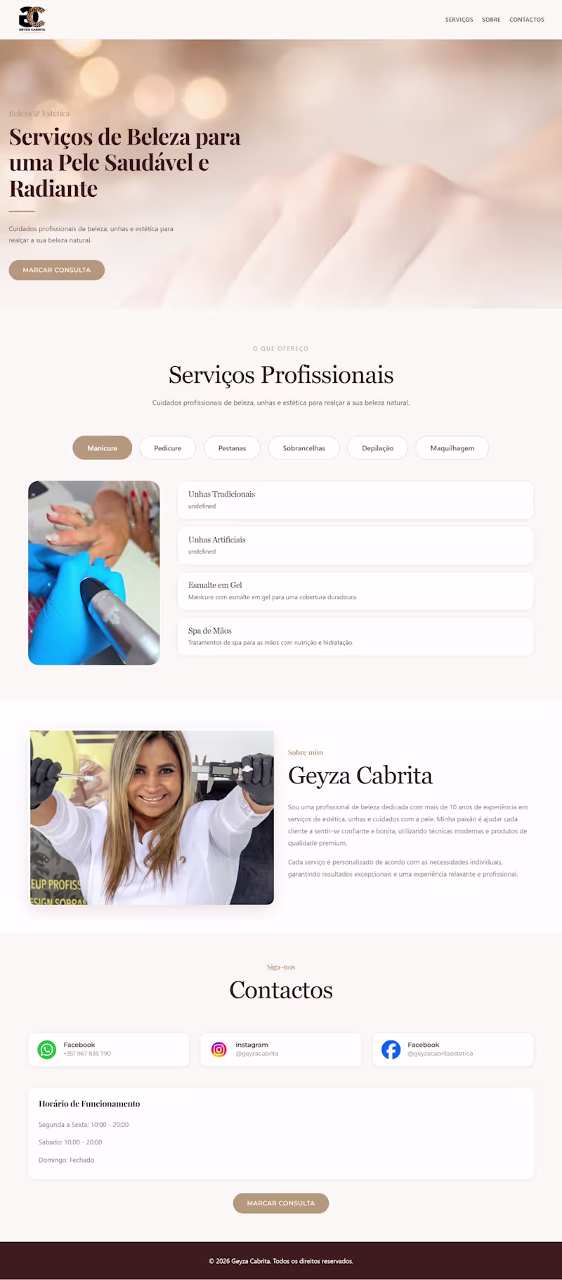 Cover image for Geyza Cabrita  Beauty &