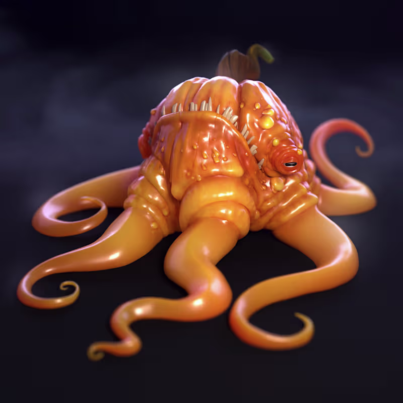 Cover image for Bobby the Pumpkin - 3D Creature Design