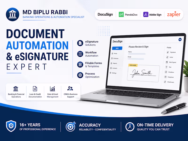 Cover image for DocuSign Template & eSignature Automation