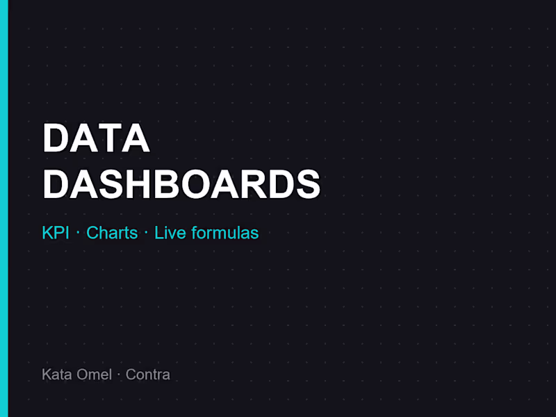 Cover image for Interactive KPI Dashboard (Excel/Sheets)