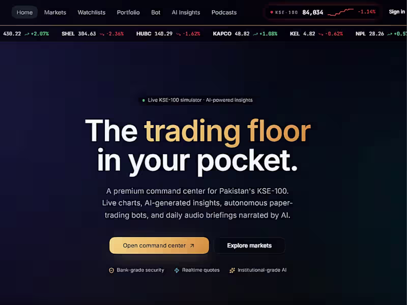 Cover image for Aurum AI - Investor-Grade AI