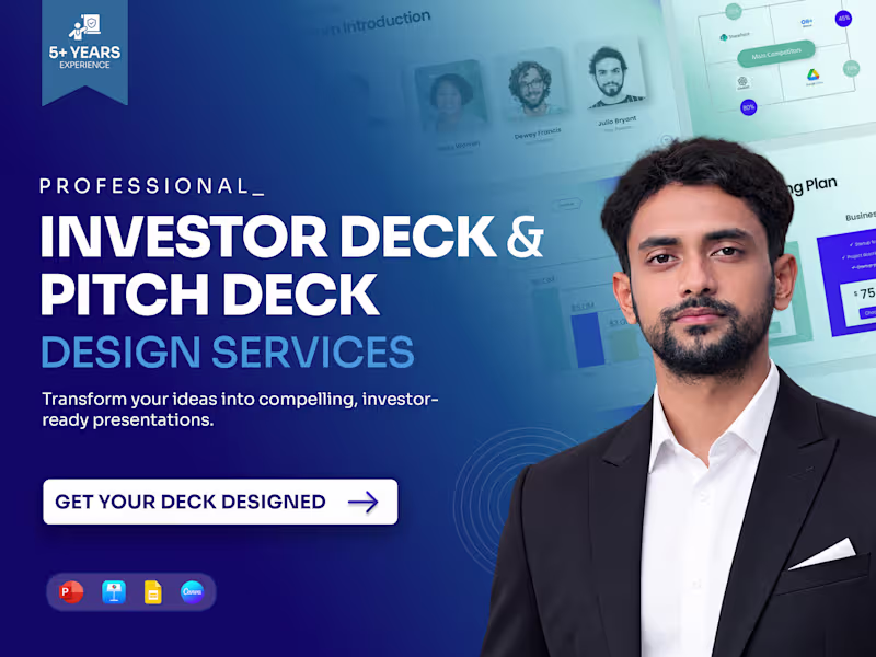 Cover image for Professional Pitch Deck & Presentation Design