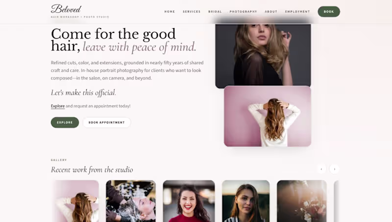 Cover image for Hair Salon + Photo Studio
