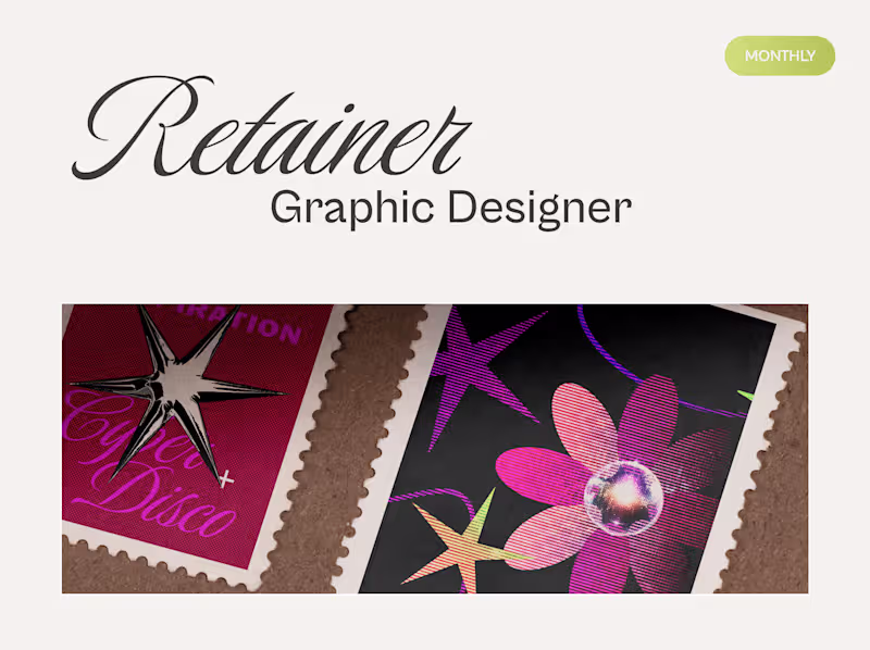 Cover image for Monthly Graphic Design Retainer