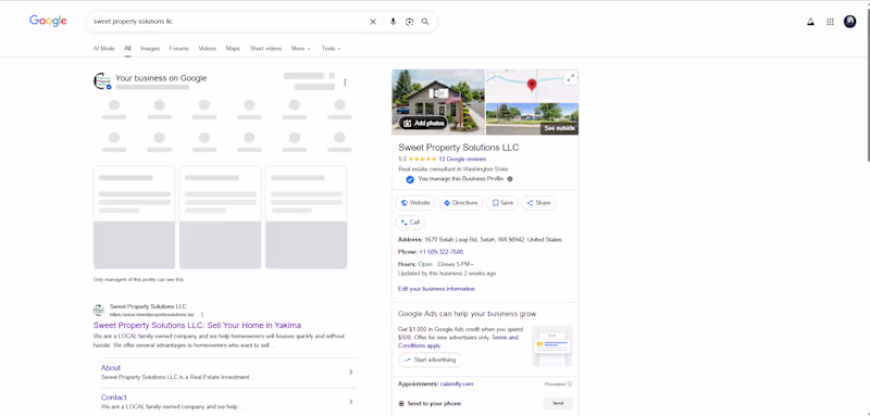 Cover image for Google Business Profile optimization and