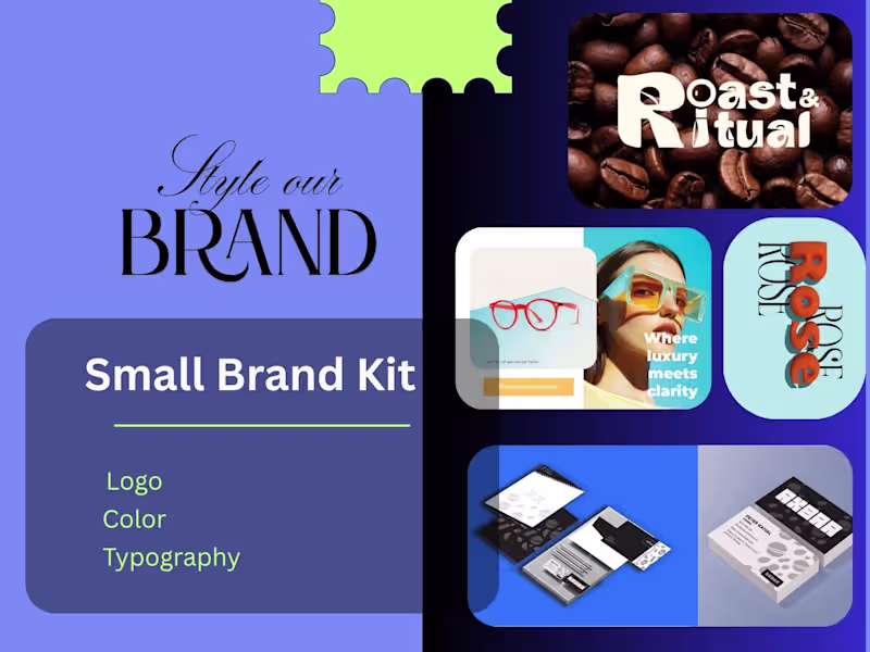 Cover image for "Small Brand kit - with Logo Design