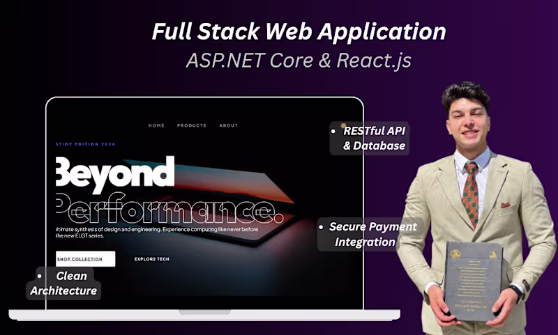 Cover image for Build Custom Full-Stack Web Application with .NET Core and React