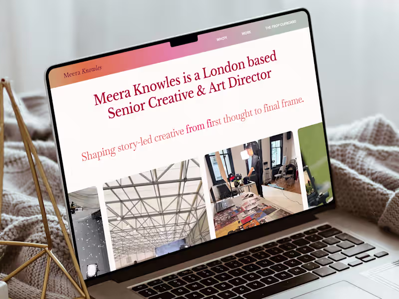 Cover image for Meera Knowles - Art Director Portfolio Website