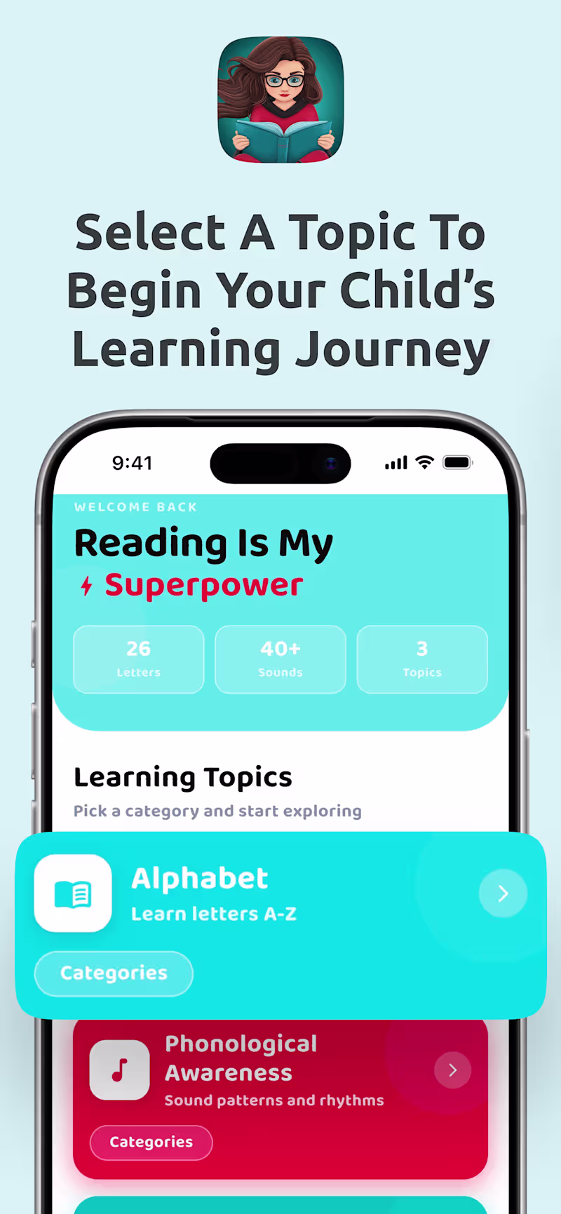 Cover image for Reading Is My Superpower — Premium iOS Flashcard App