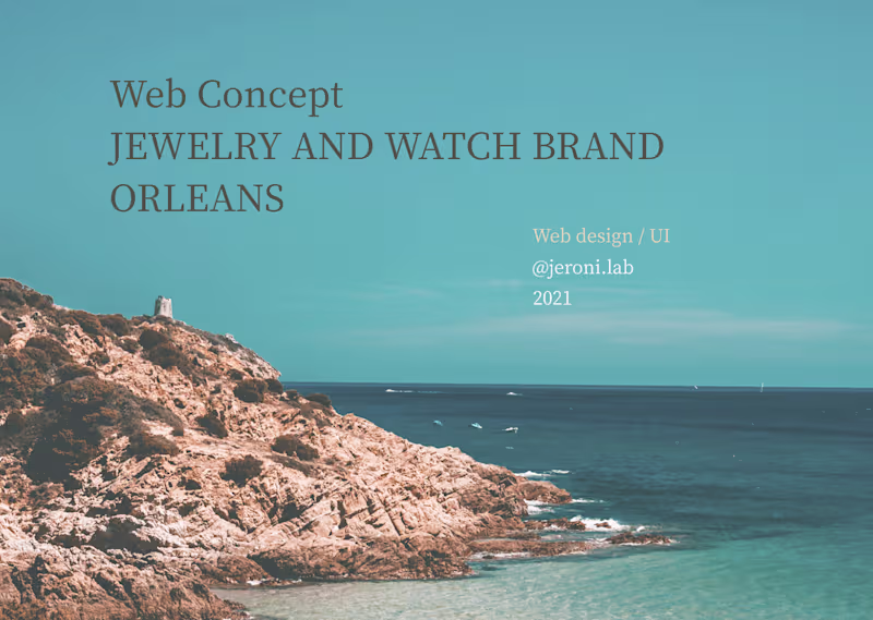 Cover image for Orleans - Web design and User Interface