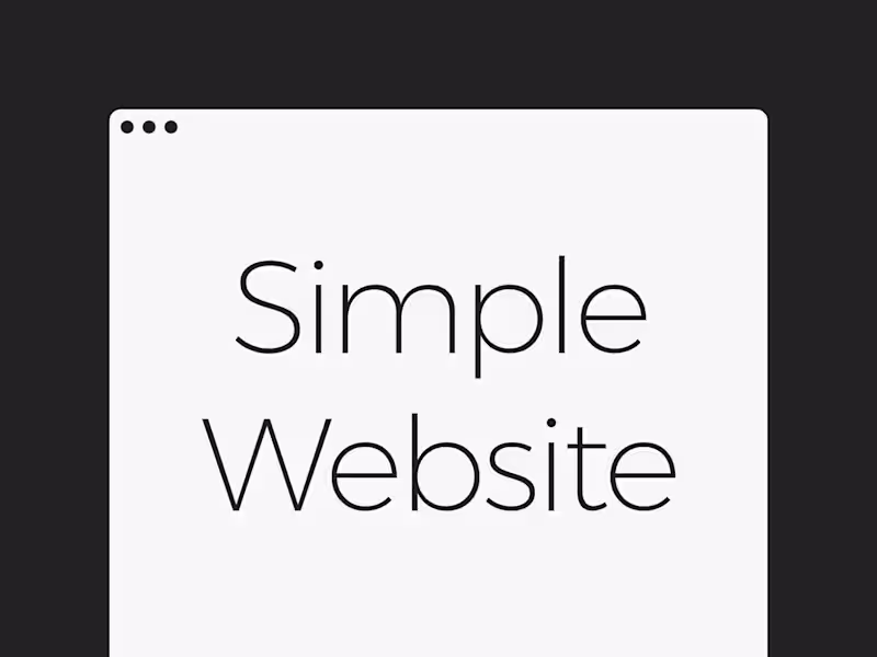 Cover image for Get a Simple Website for your Blog or Service