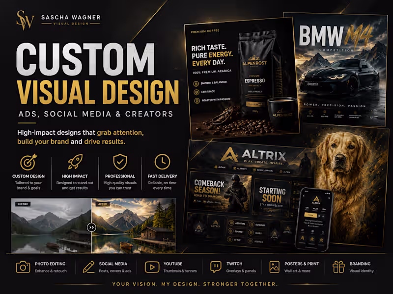 Cover image for Custom Visual Design | Ads, Social Media & Creators