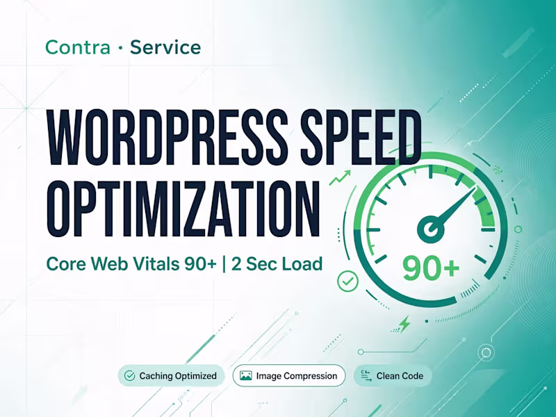 Cover image for WordPress Speed Optimization — Core Web Vitals 90+ Score