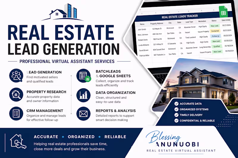 Cover image for Real Estate Virtual Assistant