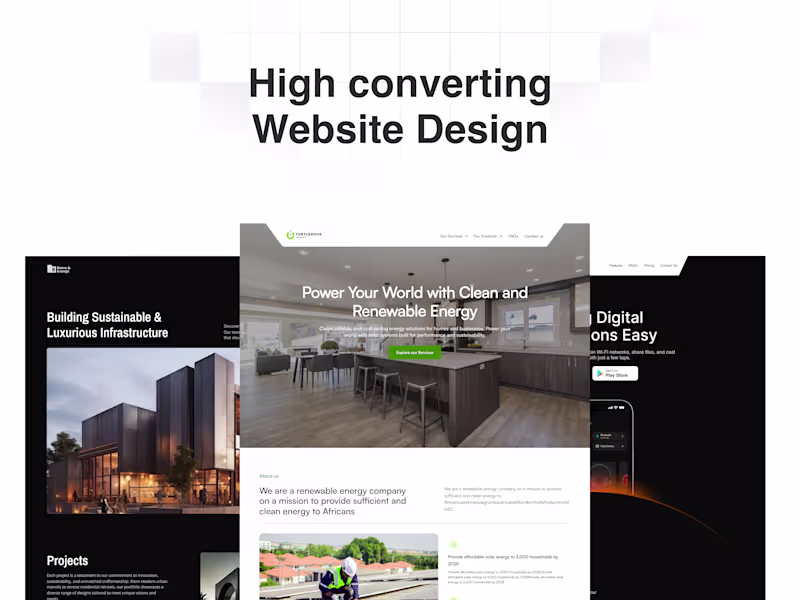 Cover image for High-converting & Responsive website design.