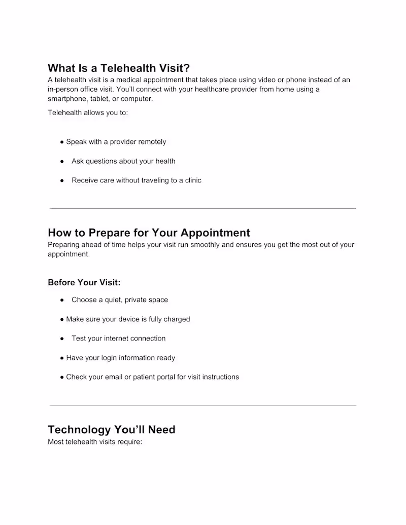 Cover image for Telehealth Patient Education Starter Kit