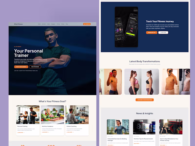 Cover image for Elite Fitness - Personal Trainer