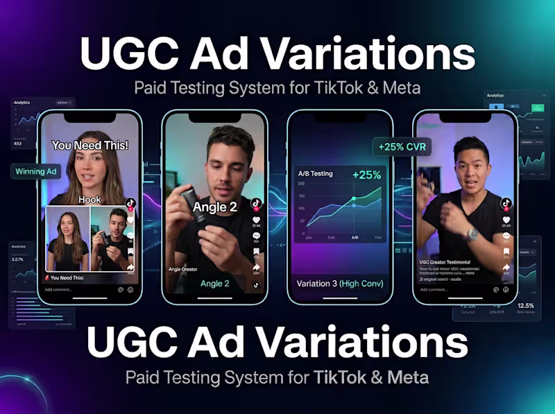 Cover image for AI UGC Ad Variations for Paid Testing (Performance Ads)