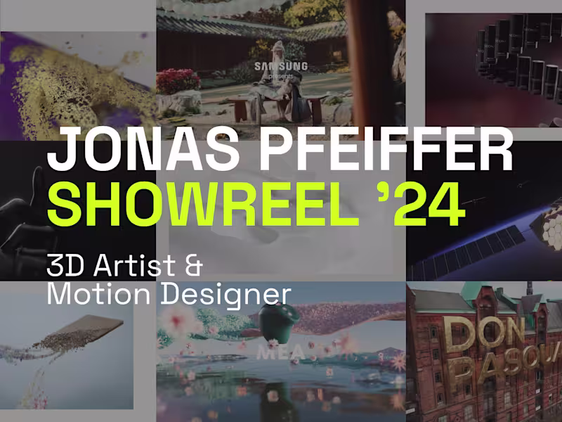 Cover image for SHOWREEL. A selection of my most favorite projects gathered ...