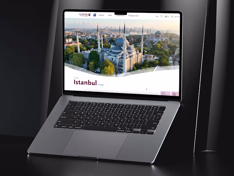 Cover image for User-Centric Travel Experience Design for Qatar Airways