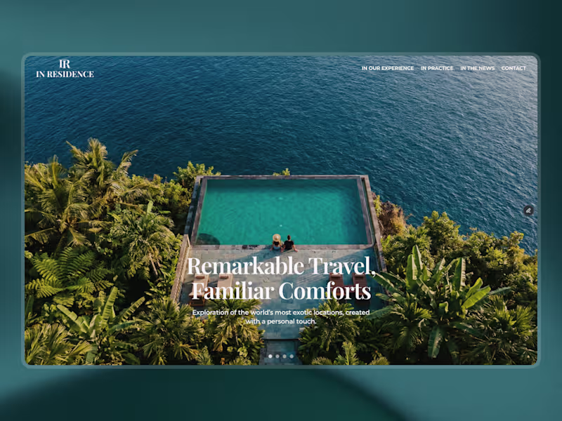 Cover image for In Residence Brand and Website Redesign