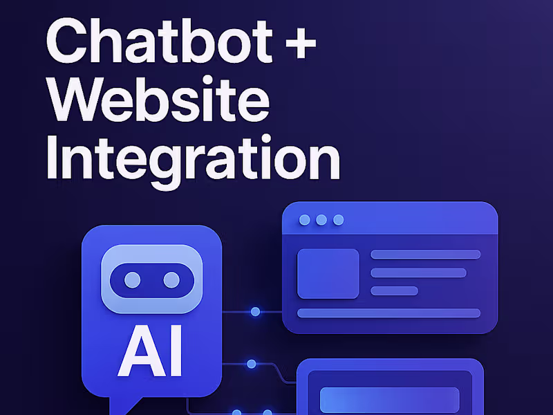 Cover image for AI Automation-Chatbot integration-Websites 
