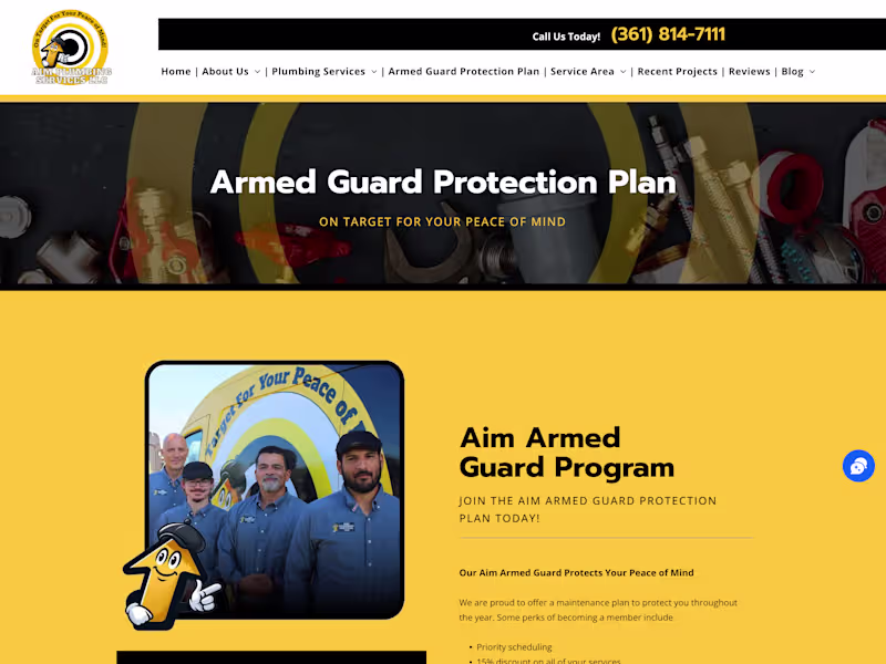 Cover image for A.I.M. Plumbing Services Website Migration & SEO Expansion